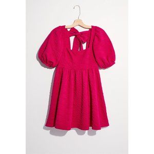 NWT Free People Violet Mini Dress / Fuchsia